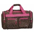 Rockland Rockland PTB419-PINKLEOPARD 19 in. TOTE BAG - PINKLEOPARD PTB419-PINKLEOPARD